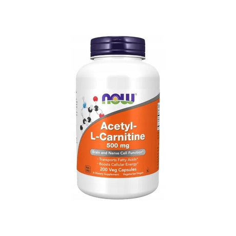 Now Foods Acetyl-L-Carnitine 500 mg - 200 Capsules