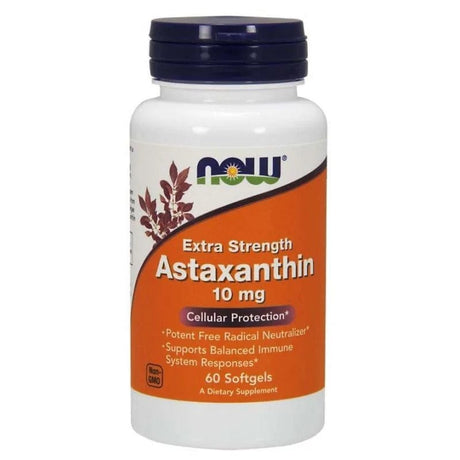 Now Foods Astaxanthin from Microalgae 10 mg - 60 Softgels