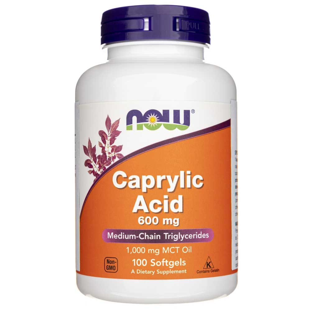 Now Foods Caprylic Acid 600 mg - 100 Softgels
