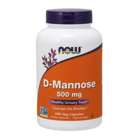 Now Foods D-Mannose 500 mg - 240 Veg Capsules