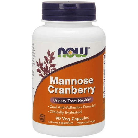Now Foods D-Mannose with Cranberries - 90 Veg Capsules