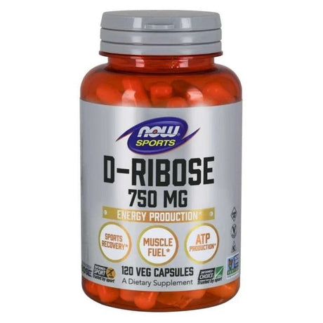 Now Foods D-ribose 750 mg - 120 Capsules