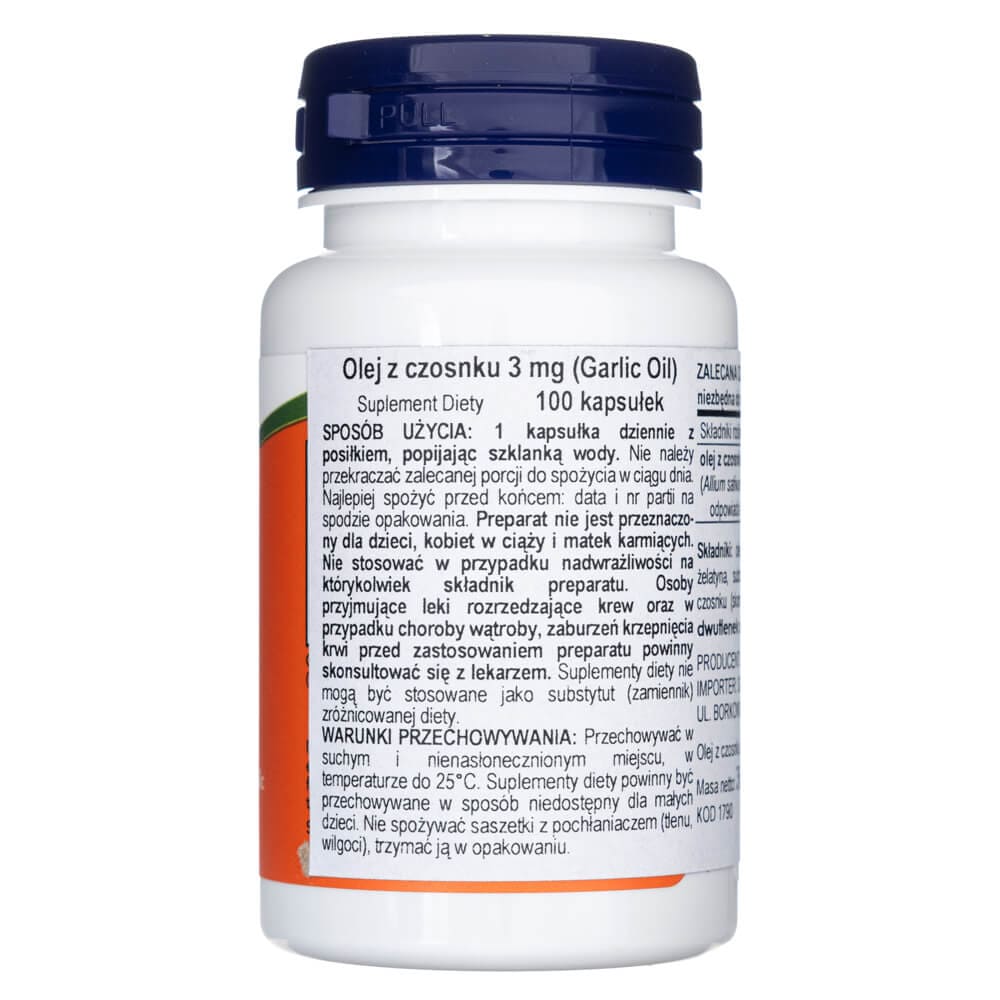 Now Foods Garlic Oil 1500 mg - 100 Softgels