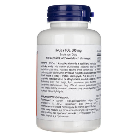 Now Foods Inositol 500 mg - 100 Veg Capsules