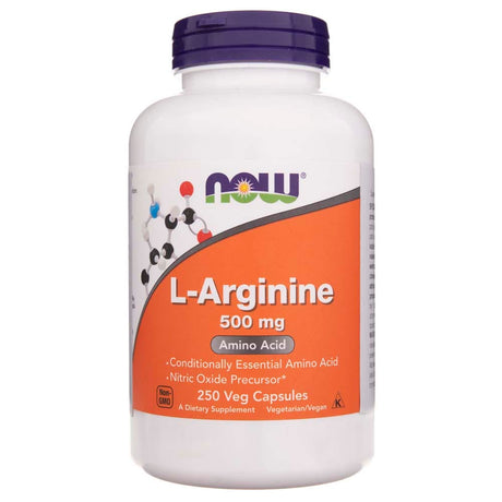 Now Foods L-Arginine 500 mg - 250 Veg Capsules
