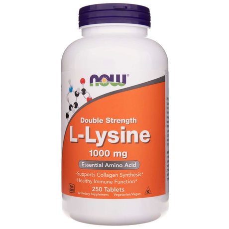 Now Foods L-Lysine 1000 mg - 250 Tablets