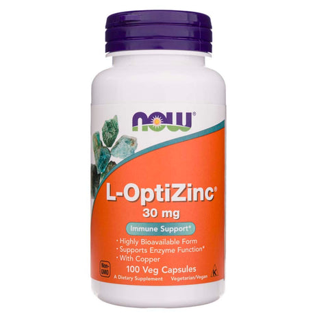 Now Foods L-OptiZinc 30 mg - 100 Veg Capsules