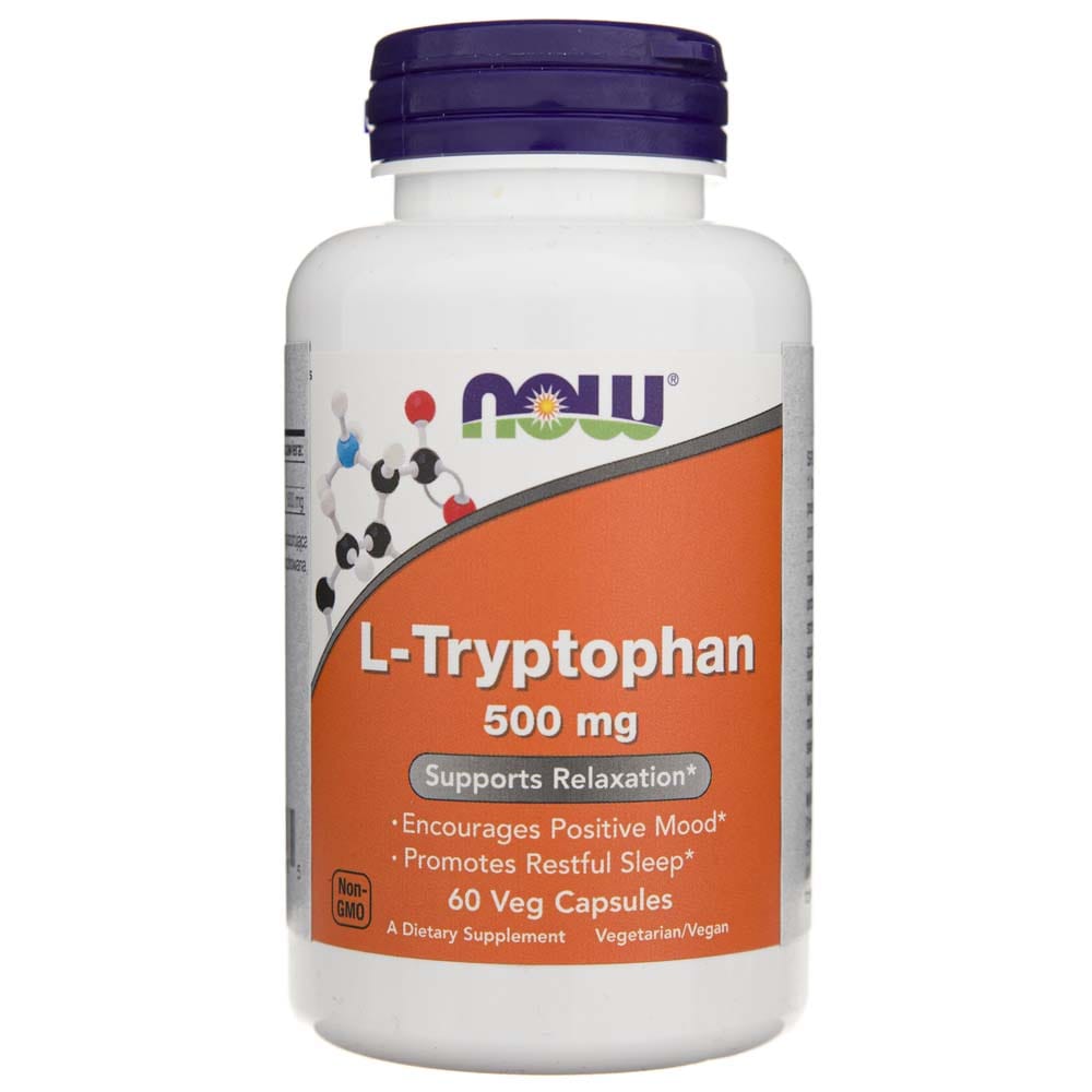 Now Foods L-Tryptophan 500 mg - 60 Veg Capsules