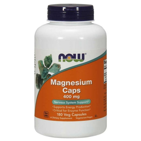 Now Foods Magnesium 400 mg - 180 Veg Capsules