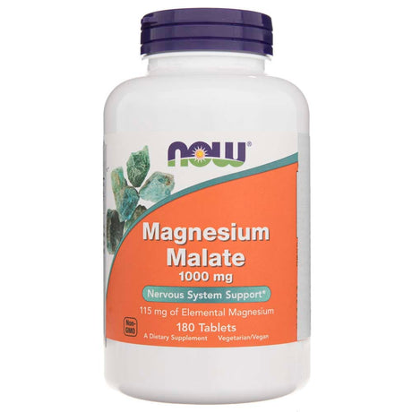 Now Foods Magnesium Malate 1000 mg - 180 Tablets