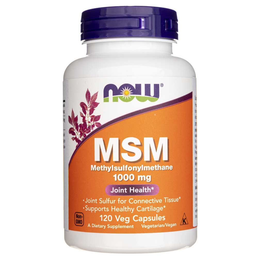 Now Foods MSM 1000 mg 120 Veg Capsules | Medpak Shop