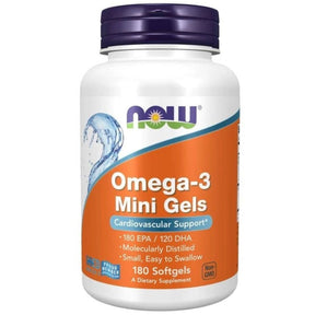 Now Foods Omega-3 Mini Gels Fish Oil - 180 Capsules