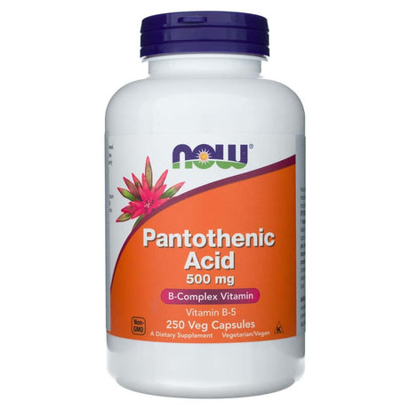 Now Foods Pantothenic Acid 500 mg - 250 Veg Capsules