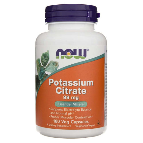 Now Foods Potassium Citrate 99 mg - 180 Veg Capsules