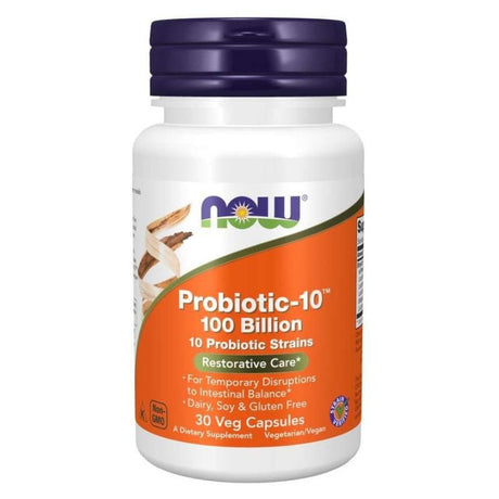 Now Foods Probiotic-10, 100 Billion - 30 Veg Capsules