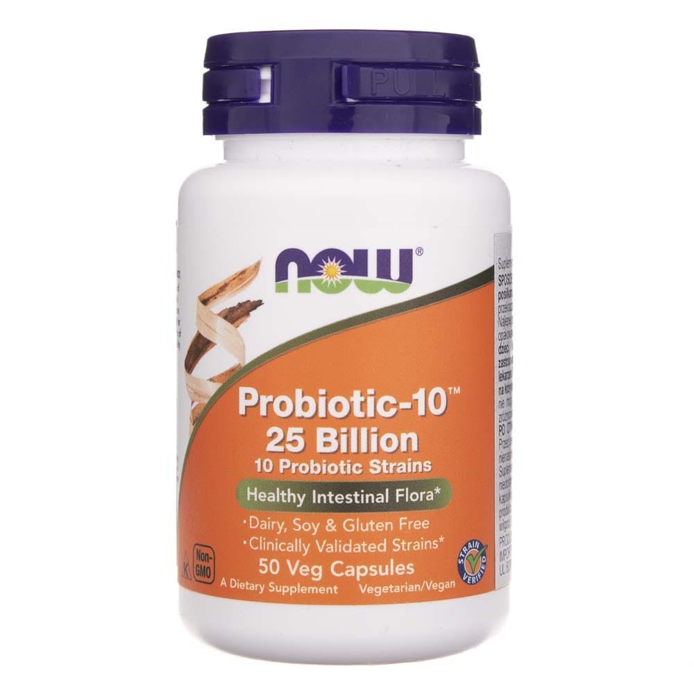 Now Foods Probiotic-10 (Probiotic) 25 Billion – 50 Veg Capsules