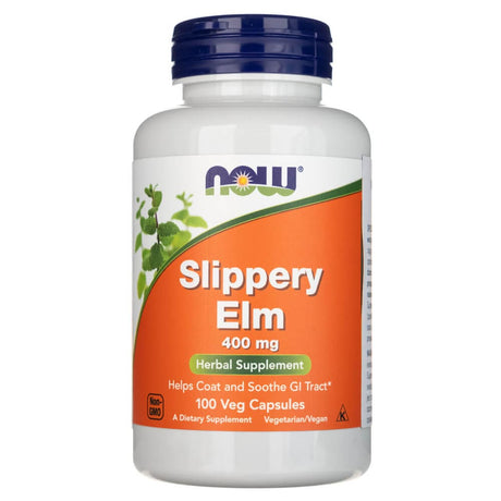 Now Foods Slippery Elm 400 mg - 100 Veg Capsules