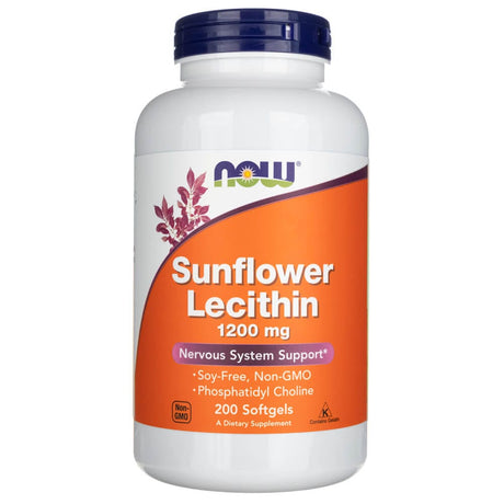 Now Foods  Sunflower Lecithin 1200 mg - 200 Capsules