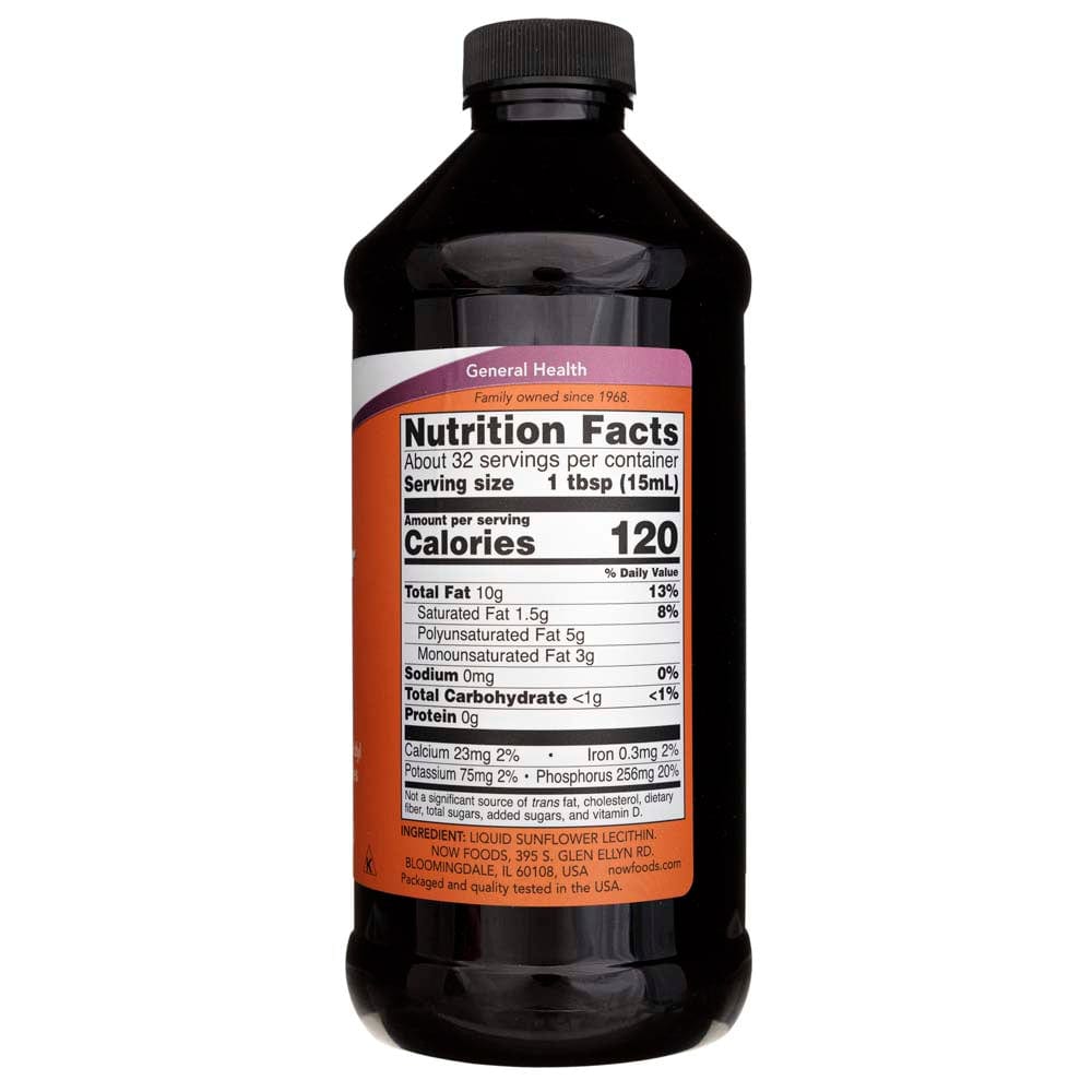 Now Foods Sunflower Liquid Lecithin - 473 ml