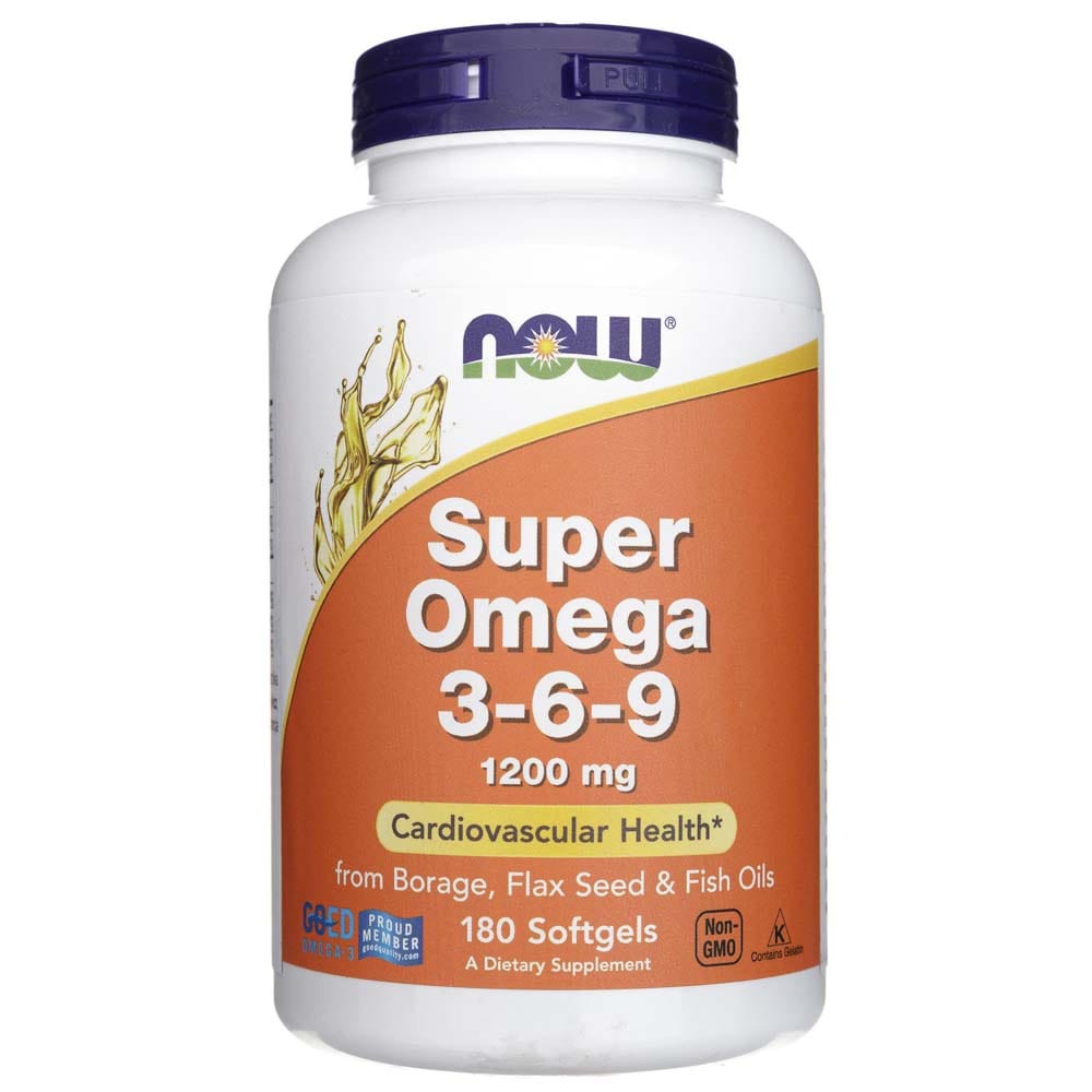 Now Foods Super Omega 3-6-9 1200 mg - 180 Softgels