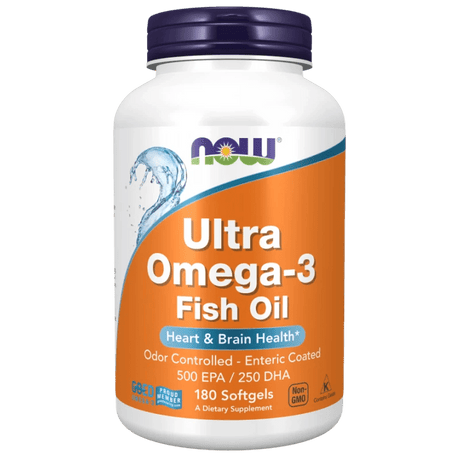 Now Foods Ultra Omega-3, 500 EPA / 250 DHA - 180 Softgels