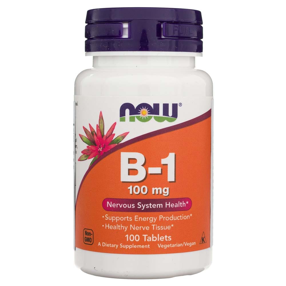 Now Foods Vitamin B-1 100 Mg 100 Tablets – Medpak