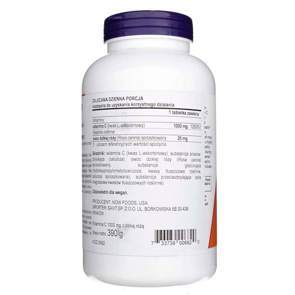 Now Foods Vitamin C-1000 Sustained Release - 250 Tablets