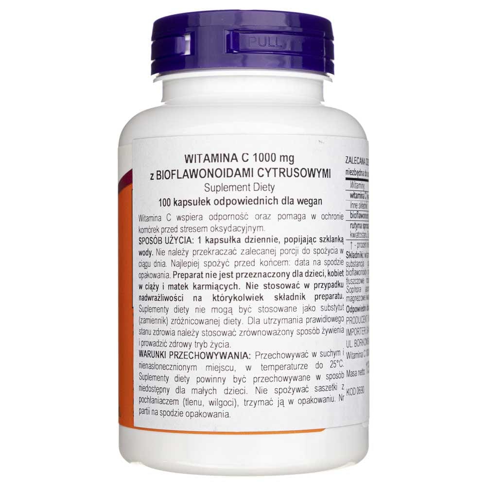 Now Foods Vitamin C-1000 with Bioflavonoids - 100 Veg Capsules