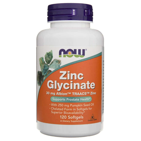 Now Foods Zinc Glycinate 30 mg - 120 Softgels
