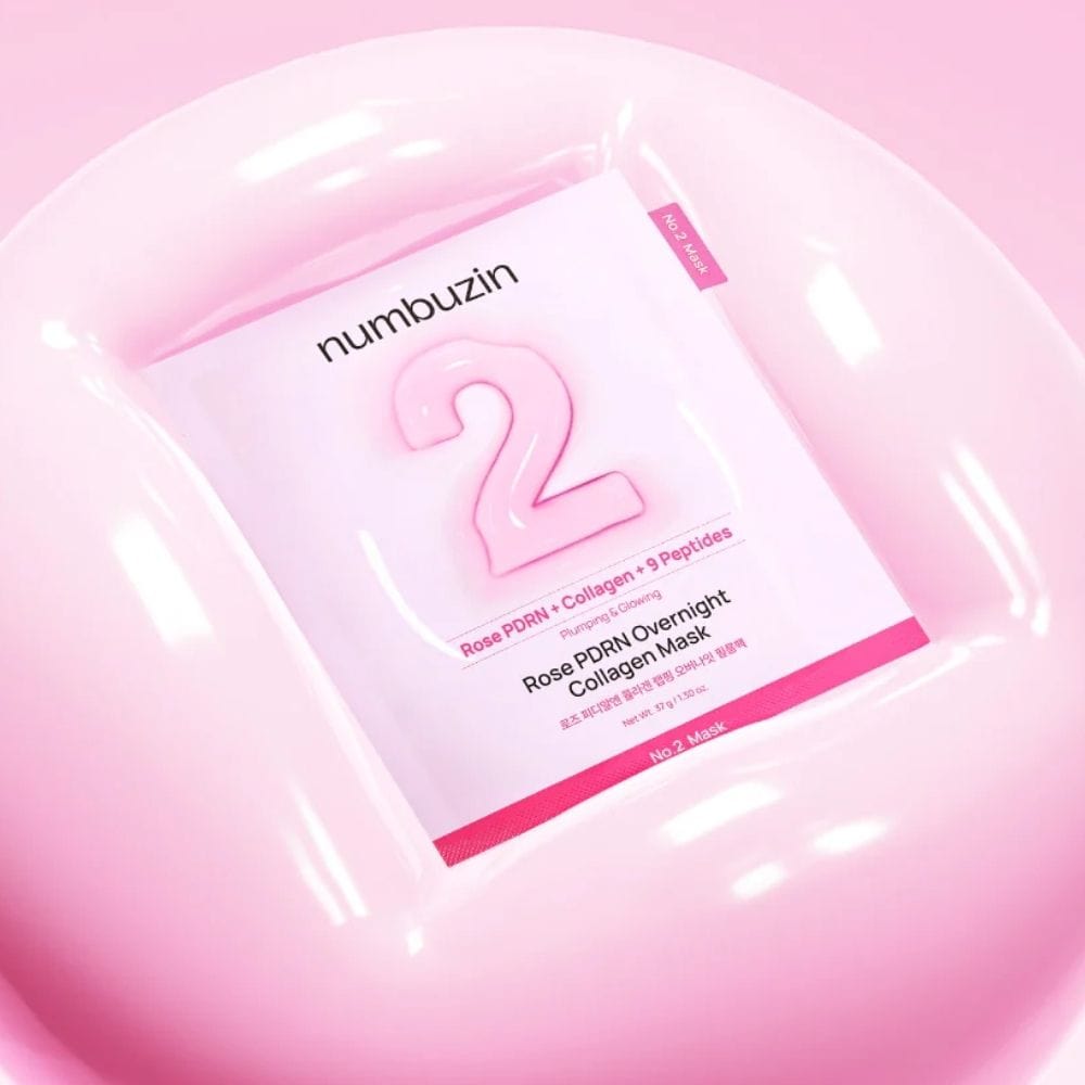 Numbuzin No.2 Rose PDRN Overnight Collagen Mask - 4 Pieces