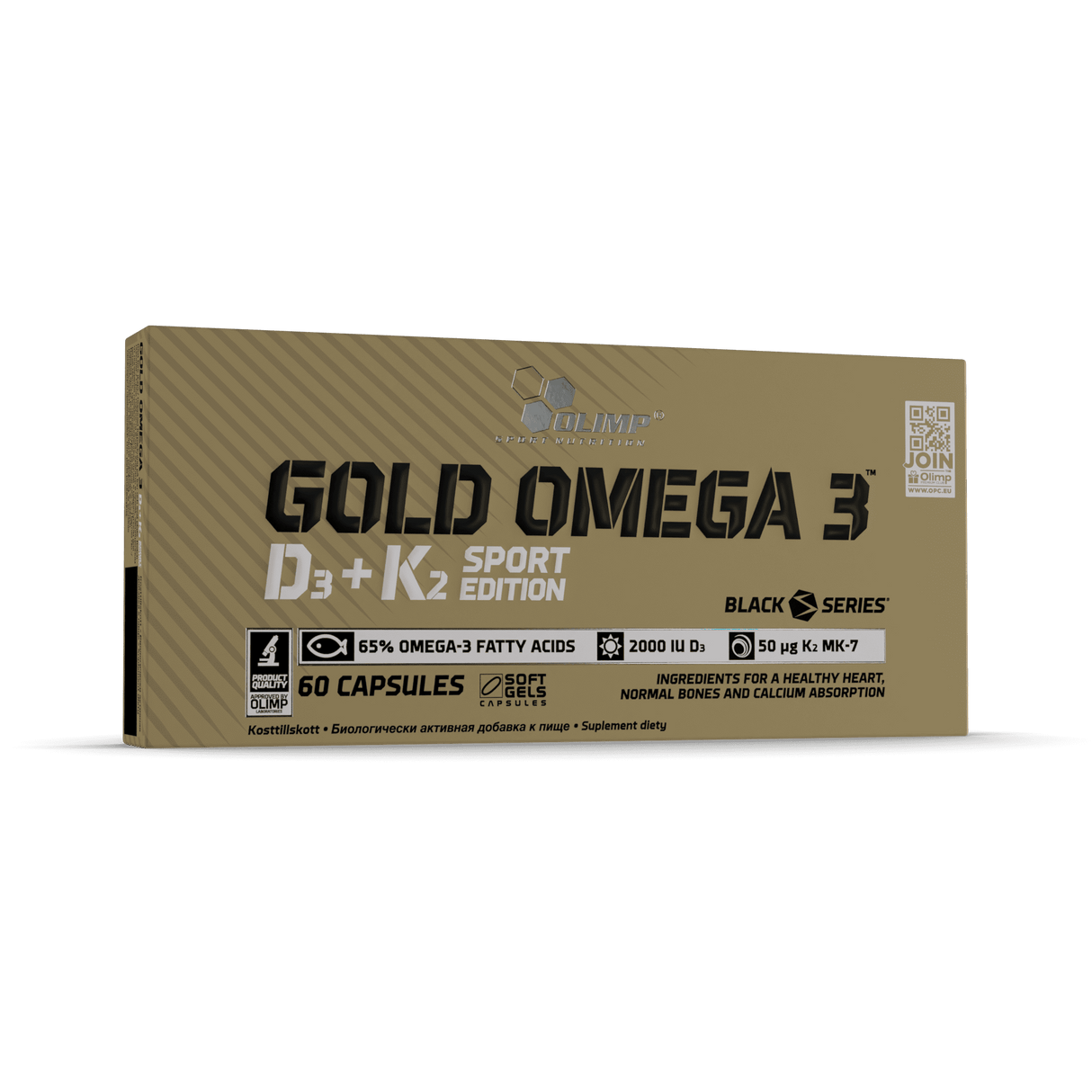 Olimp Gold Omega 3 D3+K2 Sport Edition - 60 Capsules