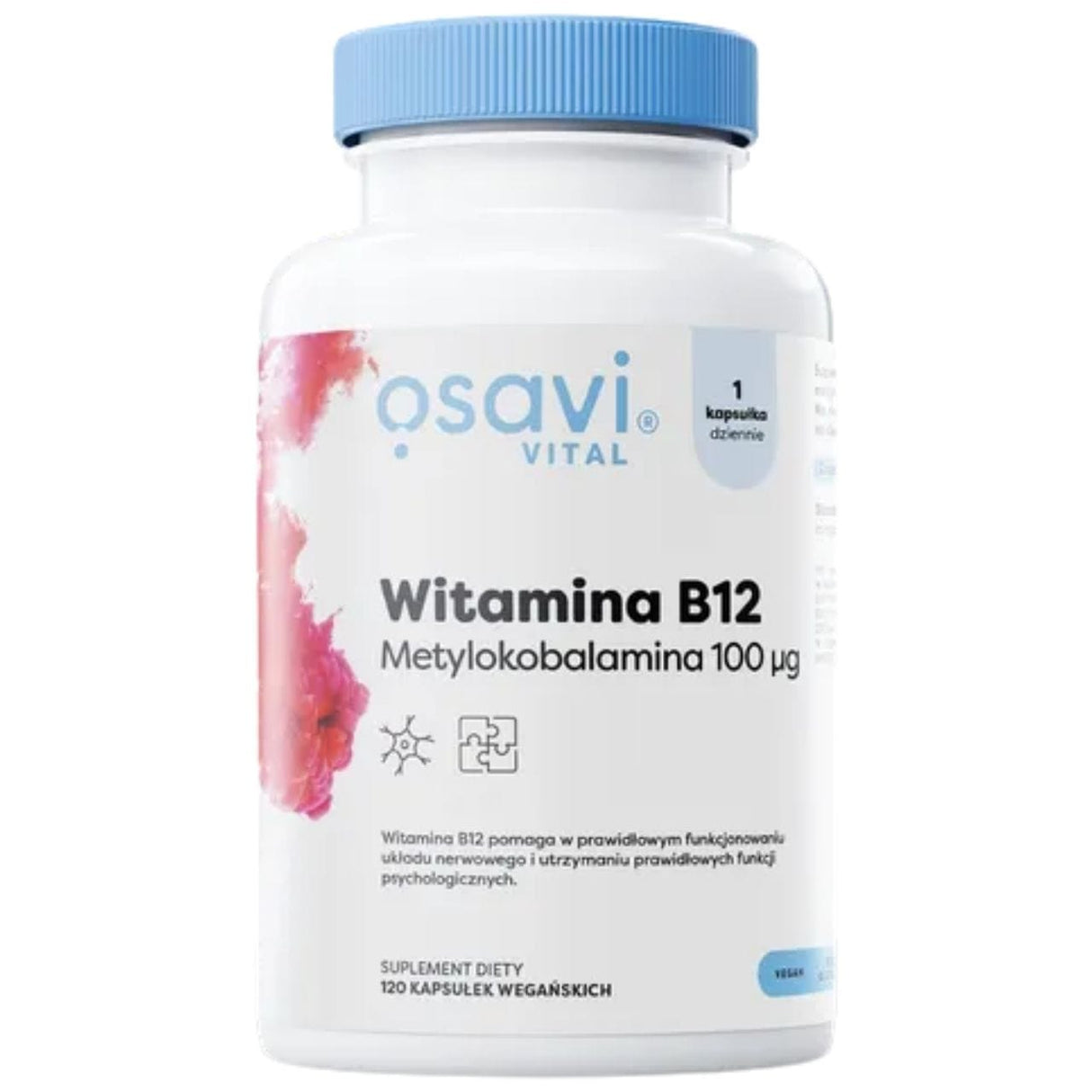 Osavi Vitamin B12 Methylcobalamin 100 mcg - 120 Capsules