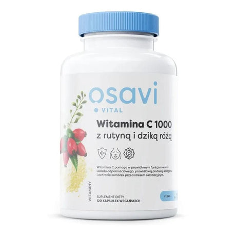 Osavi Vitamin C 1000 with Rutin and Wild Rose - 120 Capsules