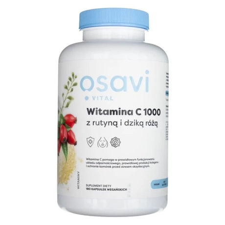 Osavi Vitamin C 1000 with Rutin and Wild Rose - 180 Capsules