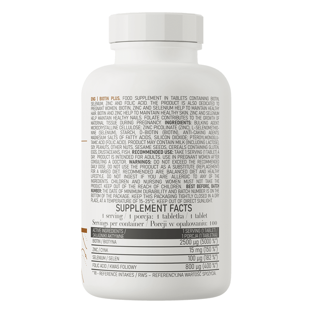 Ostrovit Biotin Plus - 100 Tablets