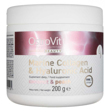 Ostrovit Collagen + Hyaluronic Acid + Vitamin C, Coconut and Peach - 200 g