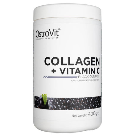 Ostrovit Collagen + Vitamin C, Black Currant - 400 g