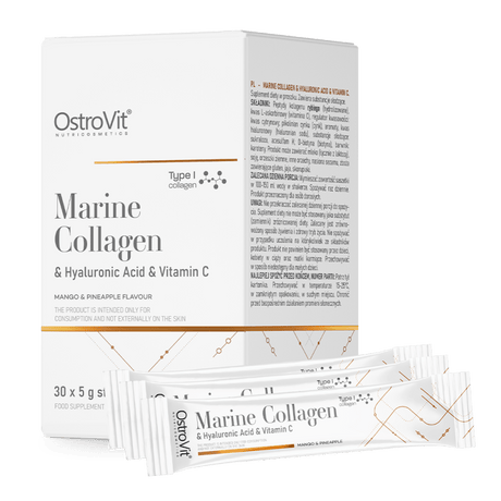 Ostrovit Marine Collagen, Hyaluronic Acid, Vitamin C, Mango-Pineapple - 30x5g
