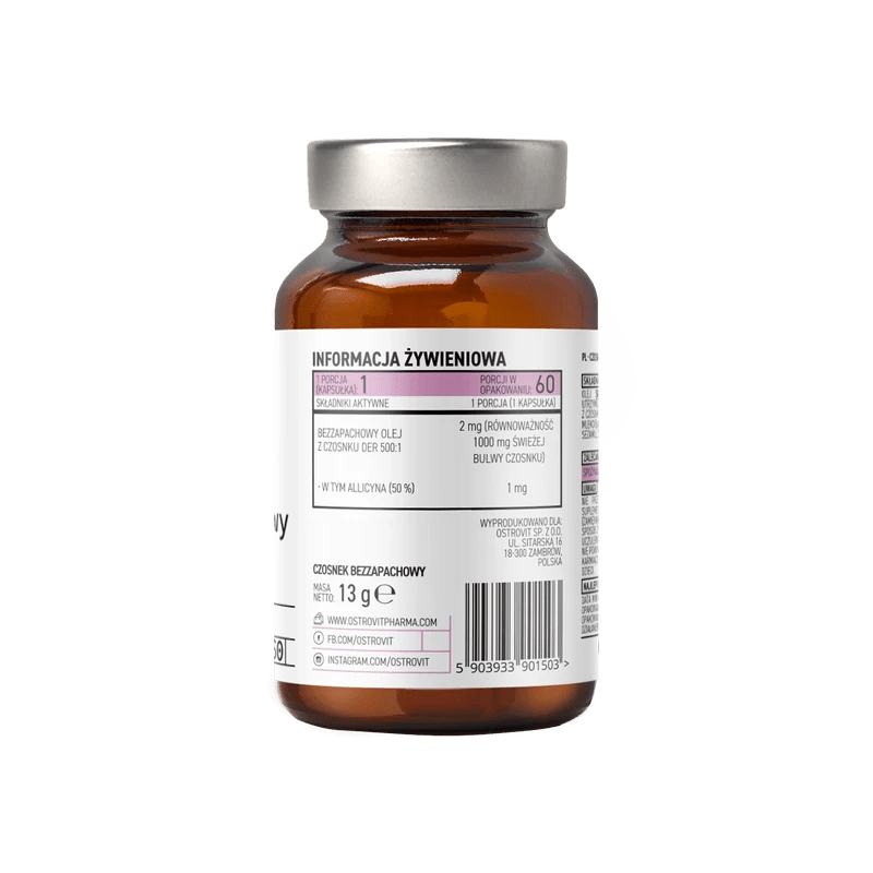 Ostrovit  Pharma Unscented Garlic - 60 Capsules
