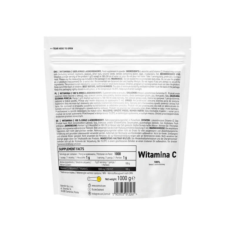 Ostrovit Vitamin C Powder - 1000 g
