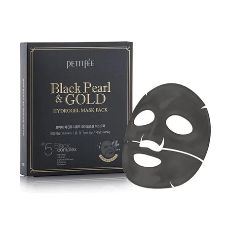 Petitfee Black Pearl & Gold Hydrogel Mask Pack - 5 Pieces