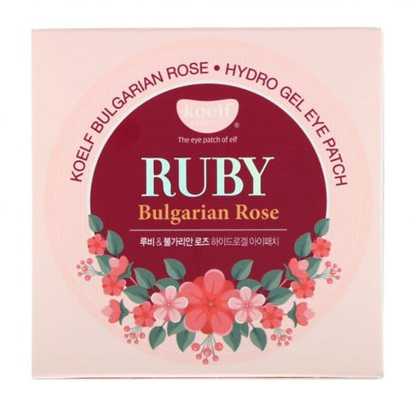 Petitfee Hydrogel Eye Pads Ruby Bulgarian Rose - 60 pieces