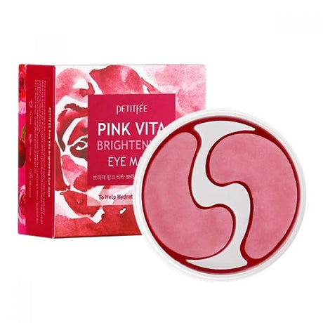 Petitfee Pink Vita Brightening Eye Mask - 60 pieces