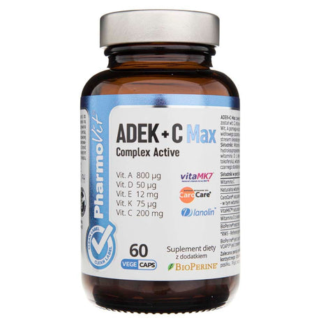 Pharmovit ADEK + Vitamin C Max Complex Active - 60 Capsules