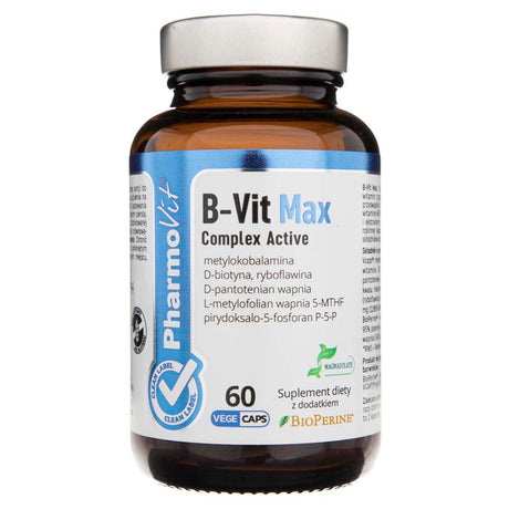 Pharmovit B-Vit Max Complex Active - 60 Capsules