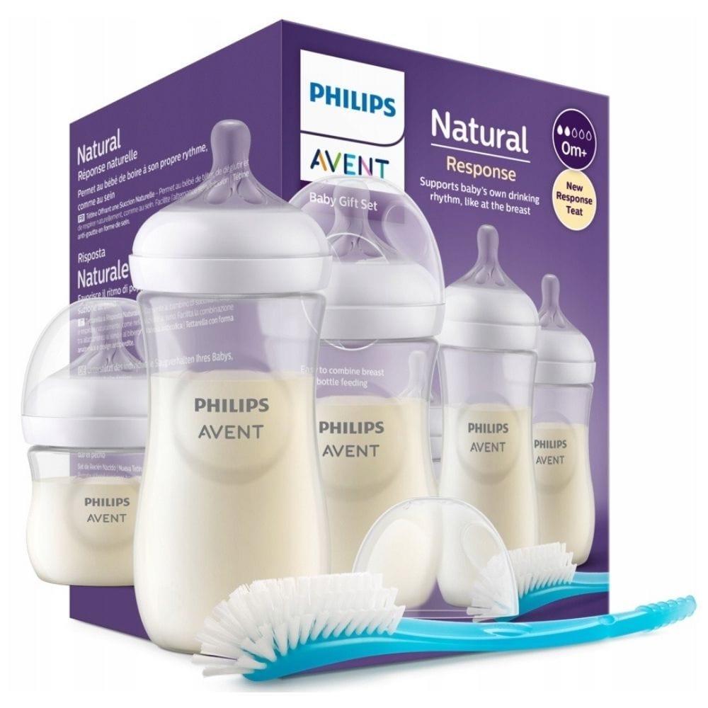 Philips Avent Baby Gift Bottle Set - 3 Bottles + Brush – Medpak