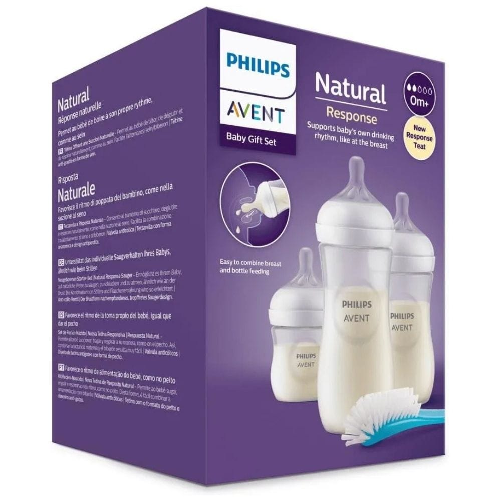 PHILIPS AVENT 260ml 3本セット Philips Avent Baby Gift Bottle Set - 3 Bottles + Brush – Medpak