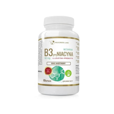 Progress Labs Niacin Vitamin B3 (PP) 50 mg - 60 Capsules