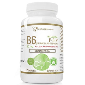 Progress Labs Vitamin B6 P-5-P Coenzyme + Inulin - 120 Capsules
