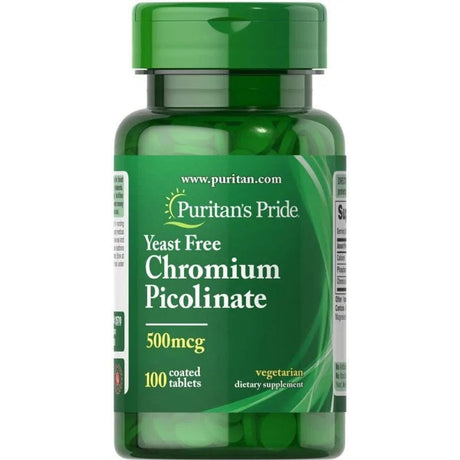 Puritan's Pride Chromium Picolinate 500 mcg - 100 Tablets